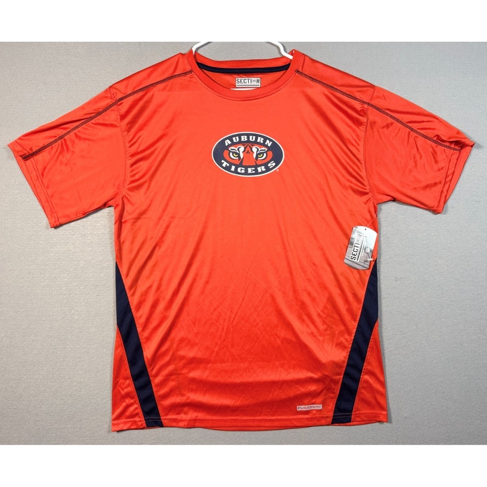 Auburn Tigers Section 101 Shirt - Orange - Size L - NEW W/Tags - 100% Polyester
